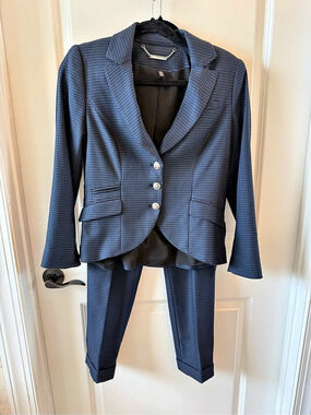 WHBM Women's Blue Pantsuit Size 4P Like New